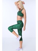 Schwarze und grüne Sportleggings H006 – Online-Shop – Boutique